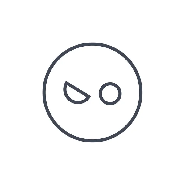 Ilustração Vetorial Expressão Facial Emoji Símbolo Emoção —  Vetores de Stock