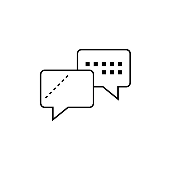 Ilustração Vetor Ícone Mensagens Texto Sms — Vetor de Stock