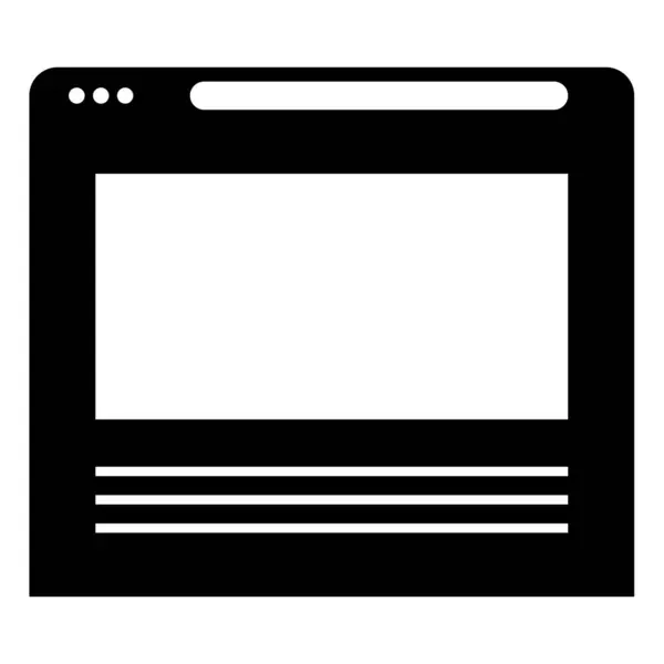 网页浏览器图标 矢量图解简单设计 — 图库矢量图片