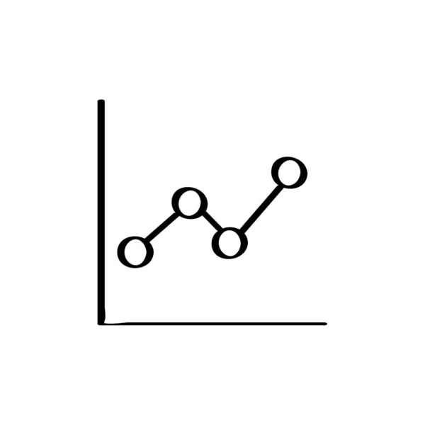 Analítica Signo Icono Vector Ilustración — Vector de stock