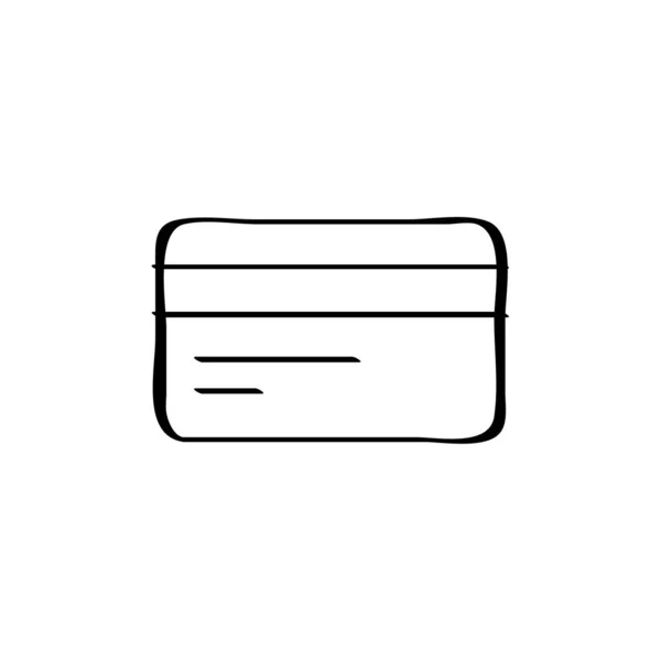 Ícone Cartão Crédito Ilustração Vetorial — Vetor de Stock