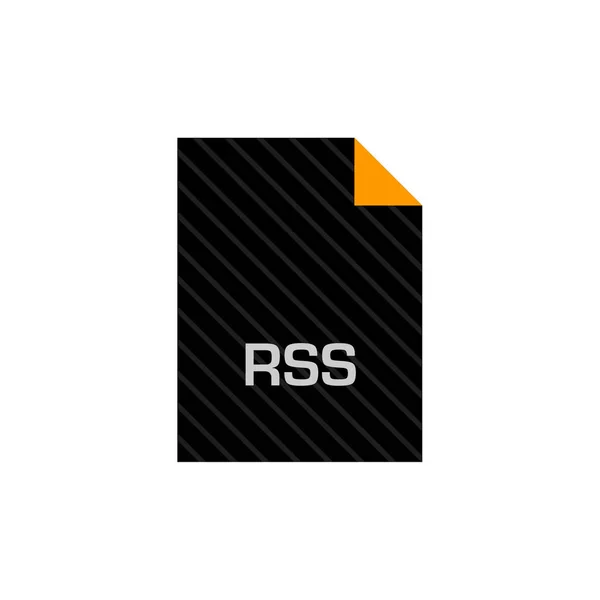 Піктограма Файла Rss Векторна Ілюстрація Простого Дизайну — стоковий вектор