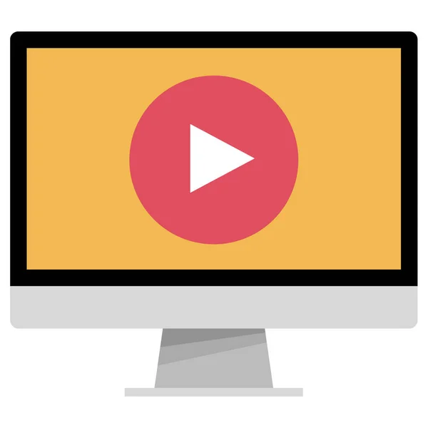 Video Streaming Webikone — Stockvektor