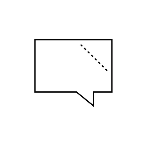 Icono Mensajería Texto Sms Vector Ilustración — Vector de stock