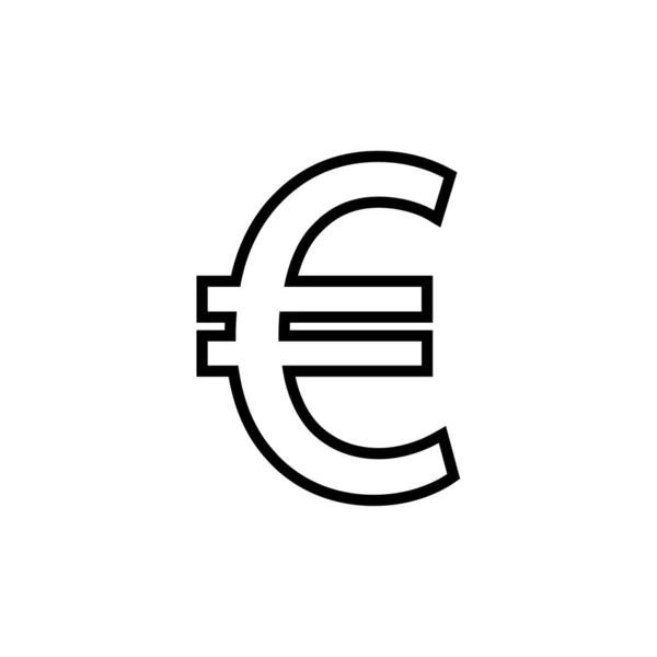 Euro Icono Vector Ilustración Diseño — Vector de stock