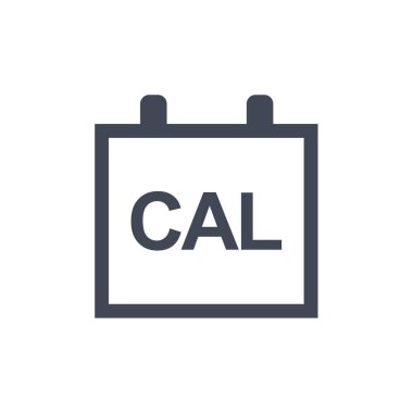 Takvim simgesi, vektör çizimi