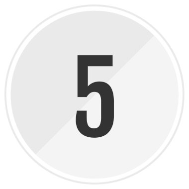 1 numaralı simge. Web için 16 sayısal tarih vektör simgesinin basit çizimi