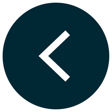 Sol ok simgesi, vektör çizim 