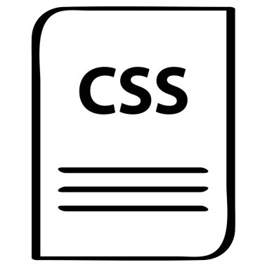 css dosya simgesi, vektör illüstrasyonu basit tasarım