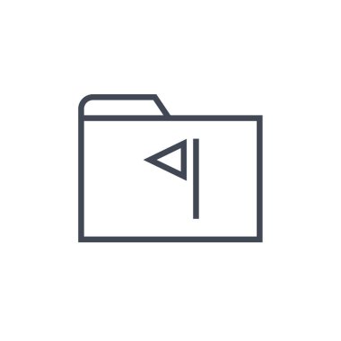 Web ve mobil uygulama tasarımınız için beyaz arkaplanda izole edilmiş dizin simgesi vektörü 