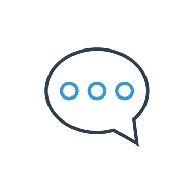 konuşma simge vektör çizim