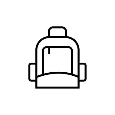  sırt çantası simgesi, vektör illüstrasyonu