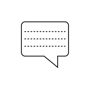 SMS ve Metin Mesajlaşması ikon vektör illüstrasyonu