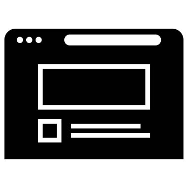 Kablo çerçeve simgesinin vektör illüstrasyonu