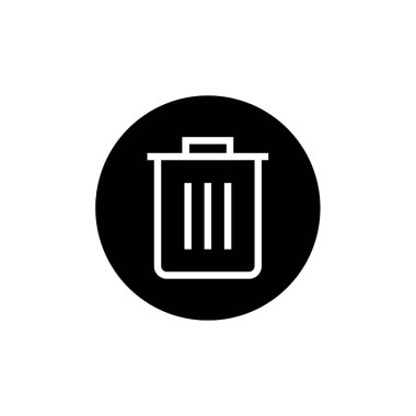 Çöp kutusu web simgesi illüstrasyonu