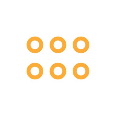 soyut noktalar çember logo tasarım vektörü 