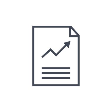 vektör simgesini rapor et. Sunum konsepti, grafik tasarımı, web grafikleri için izole edilmiş düz tabela. vektör illüstrasyonu. 