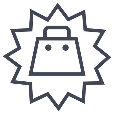 alışveriş simgesi vektör illüstrasyonu