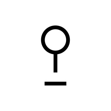 Gezinti PIN basit simgesi, vektör çizim