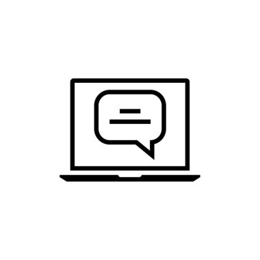 SMS ve Metin Mesajlaşması ikon vektör illüstrasyonu