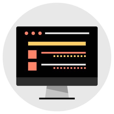 Modern teknoloji simgesinin vektör illüstrasyonu     