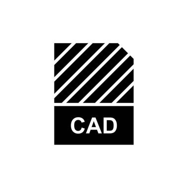 cad dosya simgesi, vektör illüstrasyonu basit tasarım