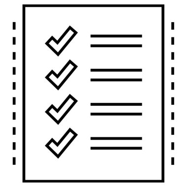 iş raporu simgesi basit illüstrasyon