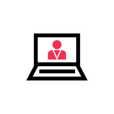 Kullanıcı profil simgesi vektör resimleme arkaplanı 