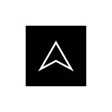 yukarı ok simgesi vektör illüstrasyonu