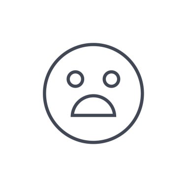 emoji yüz ifadesinin vektör çizimi, duygu sembolü