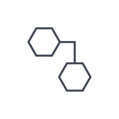 altıgenin vektör çizimi 