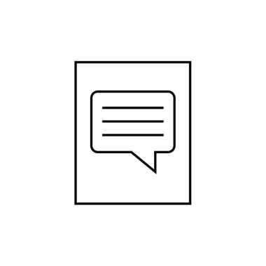 SMS ve Metin Mesajlaşması ikon vektör illüstrasyonu