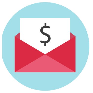 posta web simgesi, basit illüstrasyon 