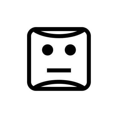 emoji, yüz ifadesi sembolü, simge simgesi, vektör illüstrasyonu