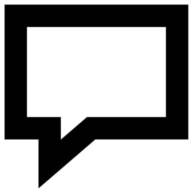 Konuş. Web simgesi basit illüstrasyon