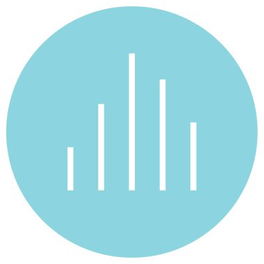 büyüme çubuğu vektör simgesi.