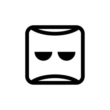 emoji, yüz ifadesi sembolü, simge simgesi, vektör illüstrasyonu