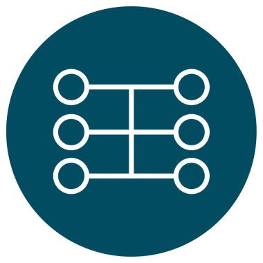 Modern ağın vektör illüstrasyonu 