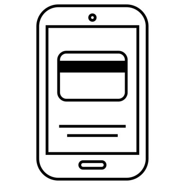 alışveriş simgesi vektör illüstrasyonu