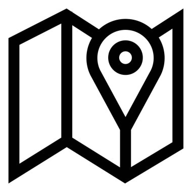 harita gezinme web simgesi basit illüstrasyon    