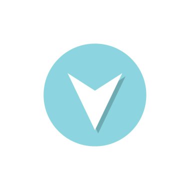 aşağı ok simgesi, indirme sembolü, vektör illüstrasyonu