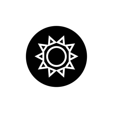 Güneş Simgesi Vektör illüstrasyonu 