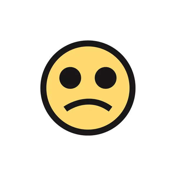 Διανυσματική Απεικόνιση Της Έκφρασης Του Προσώπου Emoji Σύμβολο Συγκίνησης — Διανυσματικό Αρχείο