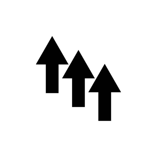 Arrows Vector Icon White Background — Stock Vector
