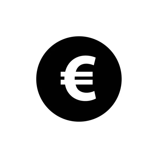 Знак Євро Валюта Значок Простий Векторні Ілюстрації — стоковий вектор