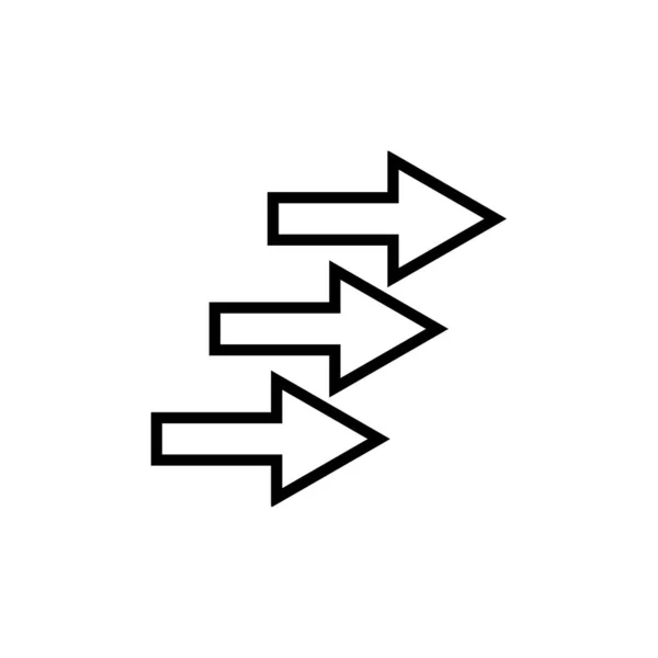 Vektor Illustration Pfeile Symbol Element Hintergrund — Stockvektor