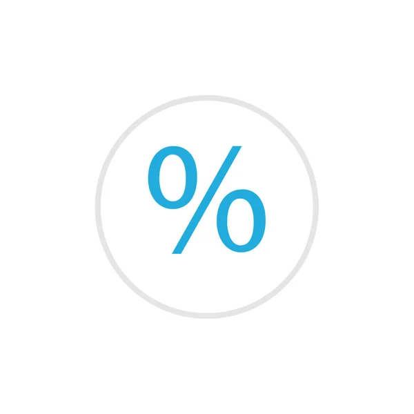 Percent Icon Vector Illustration — Stock Vector