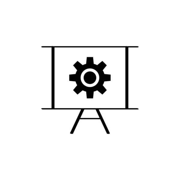 Vector Illustration Settings Modern Icon — Stock Vector