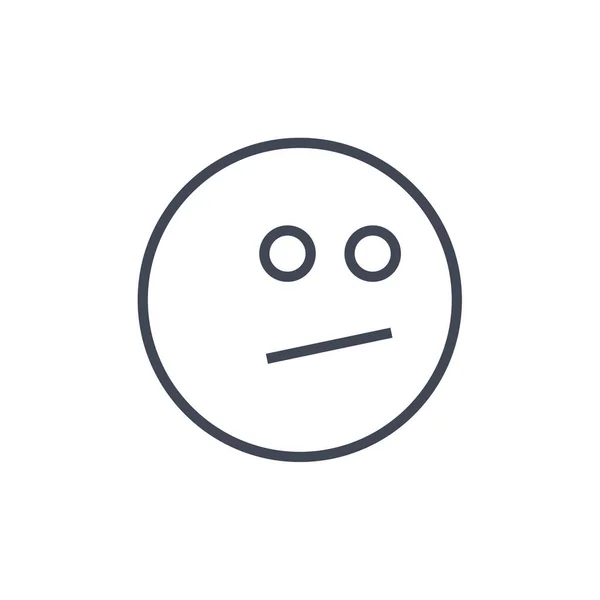 Illustrazione Vettoriale Dell Espressione Del Volto Emoji Simbolo Dell Emozione — Vettoriale Stock