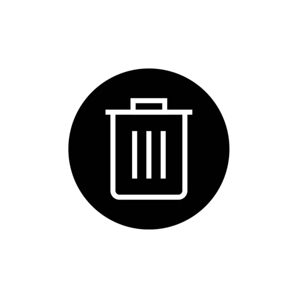 Lixo Bin Ícone Web Ilustração —  Vetores de Stock